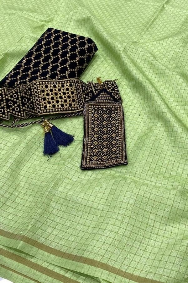 Jute Silk saree with cotton tussle