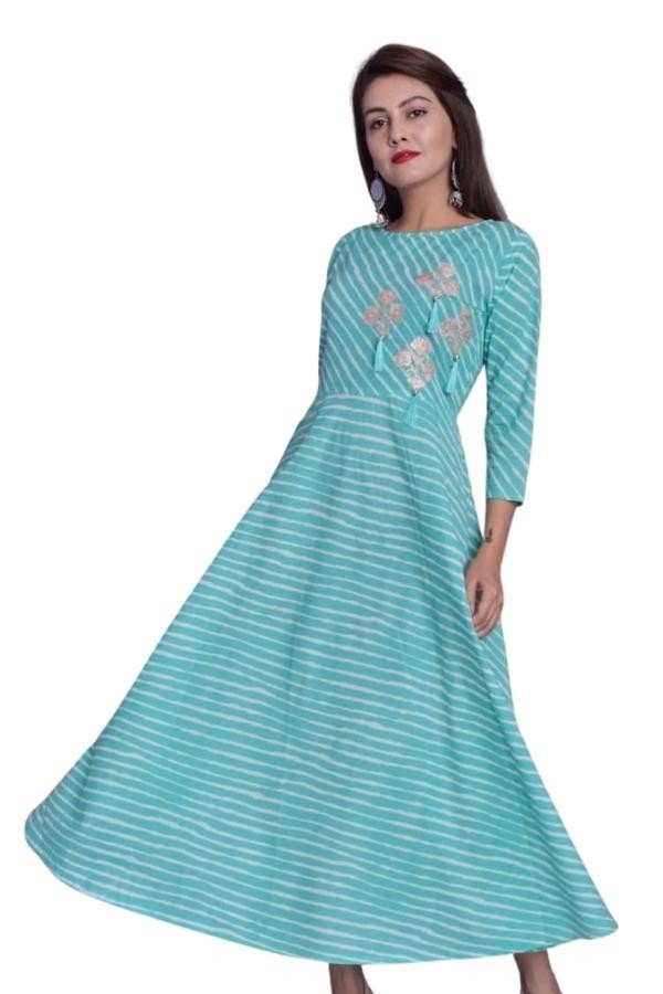 Stripped Line Long Kurti