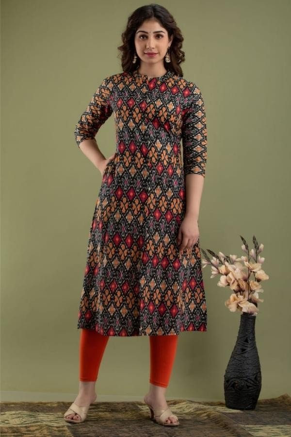 Cotton Kurti With side pocket