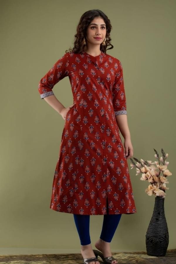 Cotton Kurti With side pocket