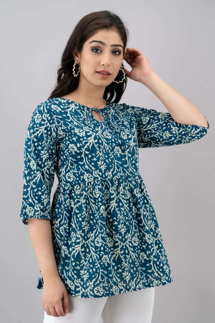 Cotton Batik Printed Top