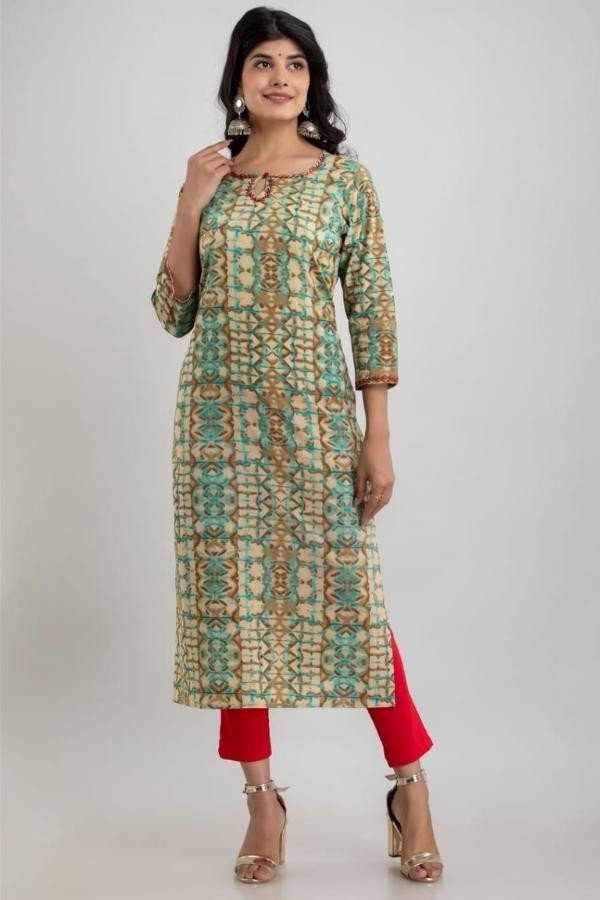 Full Cotton Gota Work Kurti