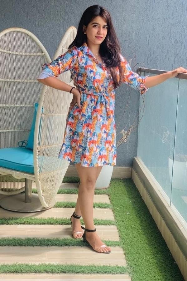 Synthetic Long Cartoon Printed Shirts